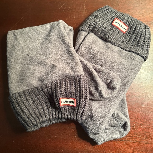ACCEPTING ALL OFFERS Hunter Gray fleece knit top sock insert warm size large L - Picture 1 of 3